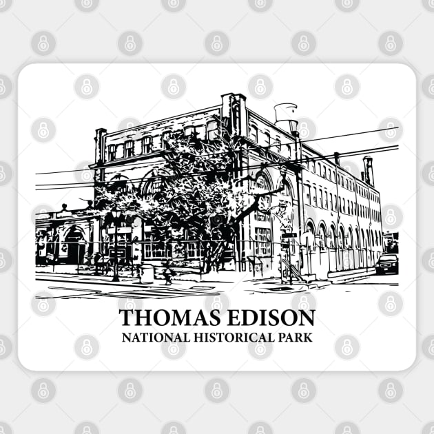 Thomas Edison National Historical Park Magnet by Lakeric